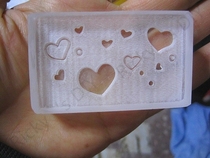 Starry Sky Heart Heart 5 6cm * 3 5cm acrylic soap chapter