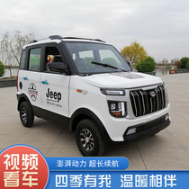 Electric car adult transport battery petrol-electric dual-purpose four-wheel mini home new energy fully enclosed off-road Women