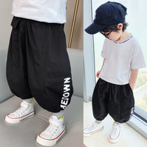 Boys pants summer thin childrens Foreign Air Street bloomers spring and autumn baby handsome loose Harlan anti mosquito pants