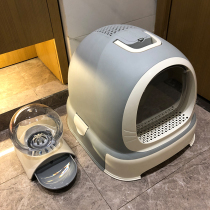 Mica cat litter Basin fully enclosed cat toilet drawer type trumpet deodorant deodorant deodorant anti-splashing kitten cage can be placed