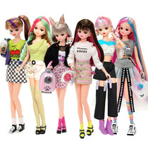 TOMY multi-American card Licka simulation doll neon butterfly retro avant-garde latte girl toy