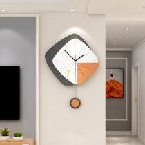 Clock and clock living room home fashion high-grade modern simple decoration wall clock personality creative Nordic quartz