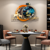 Modern atmospheric clock living room wall clock simple hanging personality creative fashion home light luxury decorative clock Wall