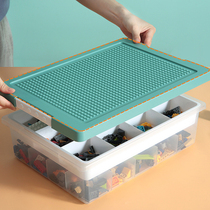 Small particle Lego toy storage box childrens building block sorting box transparent parts grouping box