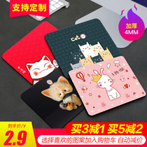 Mouse pad female thick cute ins Wind cartoon small wrist guard e-sports game game oversized computer keyboard home desk advertising customized desktop mat boys New