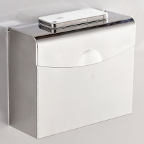  Stainless steel toilet paper box Toilet tissue box Square toilet paper box Waterproof paper holder toilet paper box