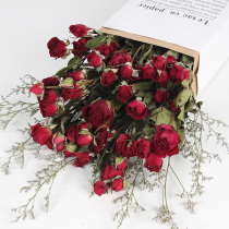 Rose dried flower bouquet natural flowers air dried real flower living room decoration pieces INS Nordic table set flower arrangement