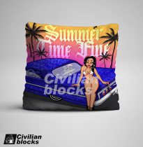 West Coast Chicano American gangsta hardcore Puxi lowrider flower body word oldschool pillow