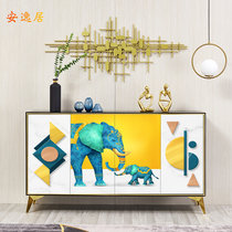 Modern light luxury entrance cabinet Hall partition decorative cabinet Door-to-door shoe cabinet Solid wood dining side cabinet locker