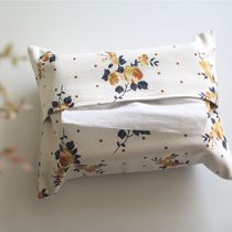  Huangshan tea┊Natural time┊Japanese zakka pure cotton fabric paper towel cover paper towel bag original hand-made