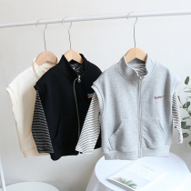 The Anger knocks on the ocean ~ Childrens waistcoat Spring mounted baby sports cardio-hoodie boy girls waistcoat and outside wearing