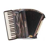 Qingdao physical store Italian original imported four-row Reed Fiseman solid wood accordion 96 bass (deposit)