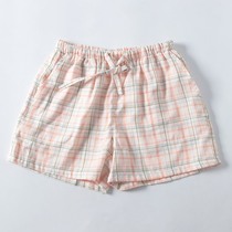 Japanese Cute Sleeping Pants Shorts Women Summer Thin PURE COTTON LOOSE DOUBLE LAYER GAUZE FULL COTTON HOME COTTON COTTON HOME PANTS