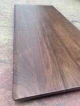 Black walnut timber bay window bar panel solid wood log tea table island platform 2 m long wooden board custom large board