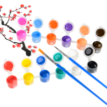 Kindergarten Fine Arts Diy Drawing Hand-painted Paint Color Paint 3ml Six Conjoined Propylene Paint Children Painting Paint