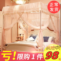 Floor-standing mosquito net household 1 5m bed Princess wind Court Court 1 8m bracket fixed grain account 2 meters encryption thickening 1 2