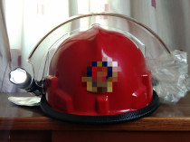 Forest fireproof helmet thickened soot-proof anti-Ash fire helmet aluminum foil flame-retardant shawl protective helmet