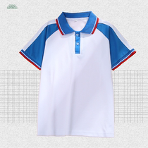 Primary and secondary school students blue and white school uniform sports suits junior high school students class uniforms college students Korean short-sleeved summer clothes