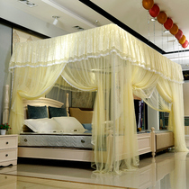 Customized floor-to-ceiling stainless steel bed splicing custom-made enlarged and widened tatami-mat Kang bed fully enclosed mosquito net