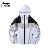  Li Ning windbreaker jacket mens 2021 new autumn long-sleeved cardigan early autumn loose fashion hooded top sportswear
