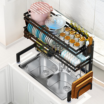 Kitchen sink rack multifunctional bowl Tray storage rack dishwashing rack drain rack for dishes and chopsticks dish sink shelf