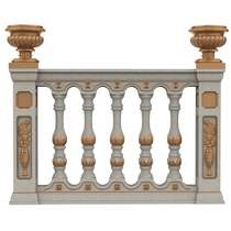 Cast-in-place European Roman column railing Balcony fence handrail fence rod Vase column mold Cement building mold