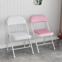 Chair small stool household girl bedroom summer folding chair portable dormitory simple backrest computer chair