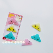 Spot Japanese KOKUYO color triangle clip stationery corner clip package folder easy to read