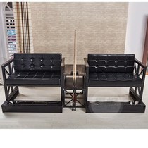 High-grade billiards chair ball watching chair billiard hall watching ball solid wood retro viewing sofa table and chair American factory direct sales