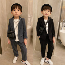 Childrens casual suit suit boy handsome British suit boy birthday dress costume Korean version spring and autumn