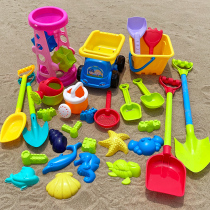 Childrens beach toy car set sand digging boys and girls tools children large shovel bucket Cassia Zi play sand Indoor