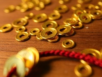 24K pure gold spacer 5mm-7mm
