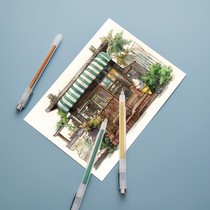 (Can be inked Hook pen) DIY needle pen hand-painted students with comic stroke animation cherry blossom pen tracing pen