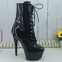 Leecabe Europe and the United States new goddess high-heeled boots thin-heeled lady fan high heels pole dance private custom shoes 3K