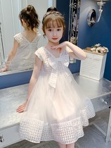 UK next top girl dress with dress and summer clothes 2022 new fashion CUHK Fairy Ocean White Princess Dress