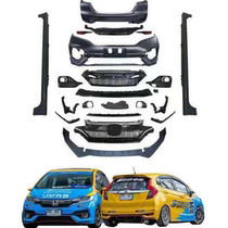 Applicable to 14-20 third generation Fit GK5 modified Japanese large surround RS front and rear bumper carbon fiber cover kit