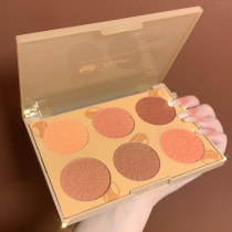 Daily mixed feeling full of six-color blush combination plate multi-color natural nude makeup apricot color Rouge female parity minority students