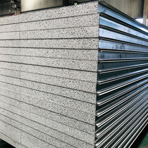 Silicon rock purification color steel plate mechanism fireproof sandwich sound insulation rock wool sandwich lightweight partition wall plate assembly