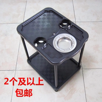 Black square plastic coffee table mahjong machine square coffee table simple tea table for chess room teahouse tea stand