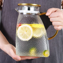 Glass kettle high temperature resistant large capacity household thickened cold kettle summer teapot drink cool white kettle set