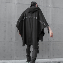 Spring and autumn dark Japanese bat sleeve hip hop jacket national tide cloak hair stylist personality fashion Mens cloak