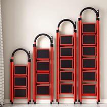 Ladder Home Folding Stainless Steel 45 Step Pedal Ladder Herringbone Ladder Thickening Telescopic Multifunction Indoor Portable