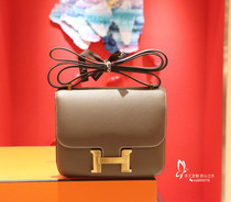 Full handmade wax thread sewing Epsom leather hand palm print flight attendant bag Single shoulder bag Inclined Cross Tofu Concom Small Square Girl Bag