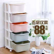 Large thick drawer storage box plastic storage cabinet finishing box storage box baby wardrobe baby toy cabinet