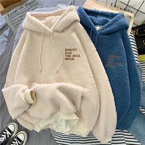 Special size pregnant women long clothes 300kg small lamb hair coat fashion loose thin plus velvet fat MM