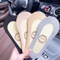 Boat socks Womens ice silk Summer thin silicone anti-slip anti-heel high heel Shoe socks Single shoe short ultra-light mouth invisible socks