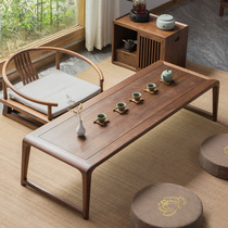 Japanese tatami tea table Solid wood small table Bay Window table Balcony New Chinese Zen small tea table Household low Kang table