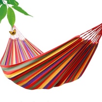 Camping Hammock Outdoor Swing Dorm Child Hanging type Lazy Person Sleeping Outdoor multi-purpose canvas Summer widened