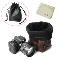 Canon EOS R5 R6 RP micro camera bag M50 M100 200D protective cover 80D leather bag KISS 90D