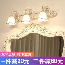 Euroled mirror front light toilet luxurious bathroom mirror cabinet light toilet dresser Mirror Light Wall Lamp free of punch